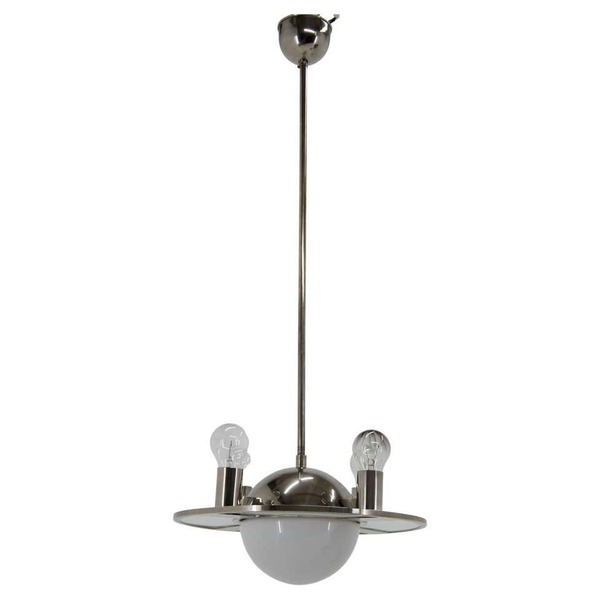 Rare Functionalist/Bauhaus Chandelier, 1920s, Restored photo furniture