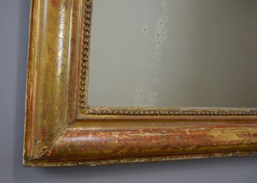 French Gilt Mirror photo furniture
