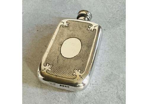 Antique Silver Plate Hip Flask