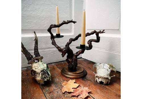 Folk Art Tree Of The Dead Candlesticks