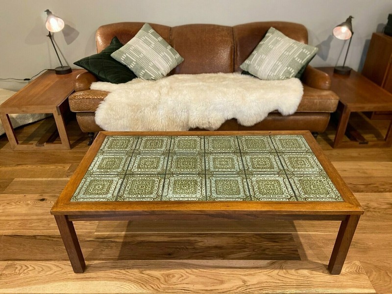 1960s Teak And Tile Coffee Table Vinterior