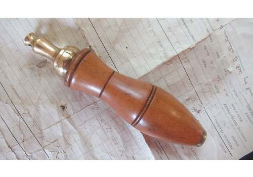 Large Antique Wood And Brass High Level Toilet Cistern Pull (18)
