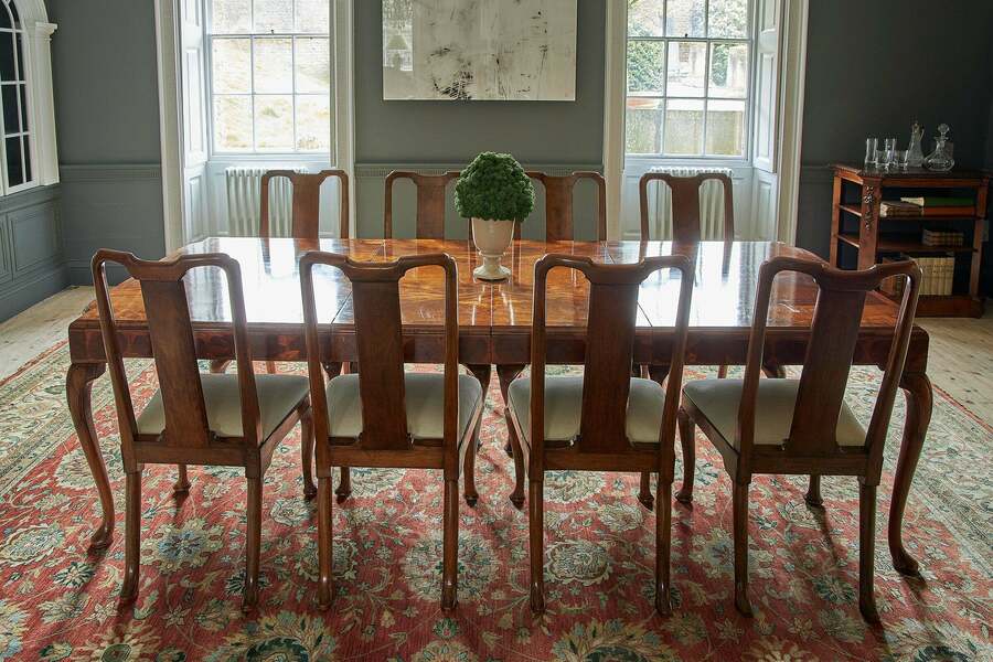 George I Style Dining Table And Twelve Chairs photo furniture