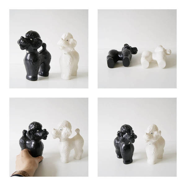 large plastic dog figurines