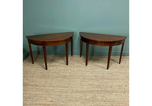 Pair Of Georgian Mahogany Antique Console Tables