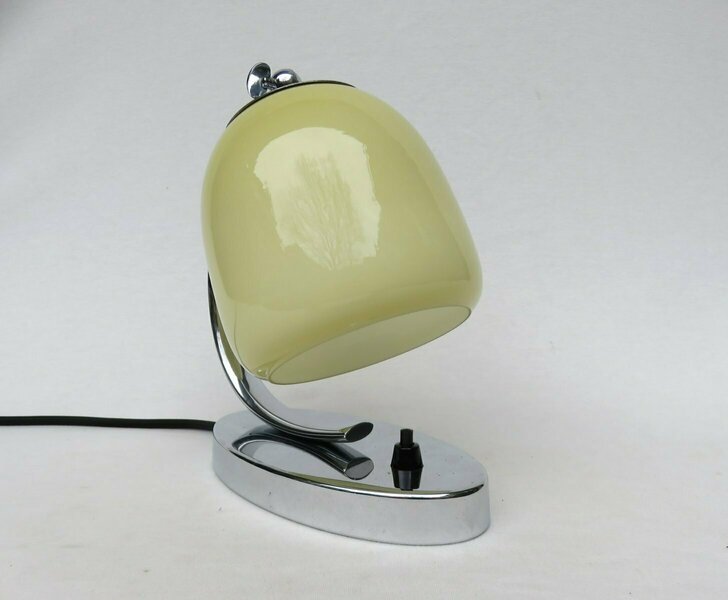 Art Deco Chrome Plated Table Lamp From Wmf Ikora, 1920s photo for sale