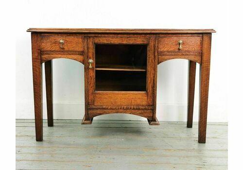 Arts And Crafts Oak Console Table Sideboard Buffet