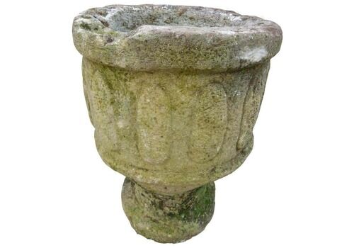 Antique Spanish Carved Limestone Garden Vases