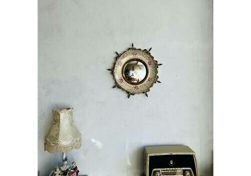 Stunning Hollywood Regency Mirror, Vintage Convex Mirror, Sunburst Mirror, Wall Mirror, Made In England, Rare Find!
