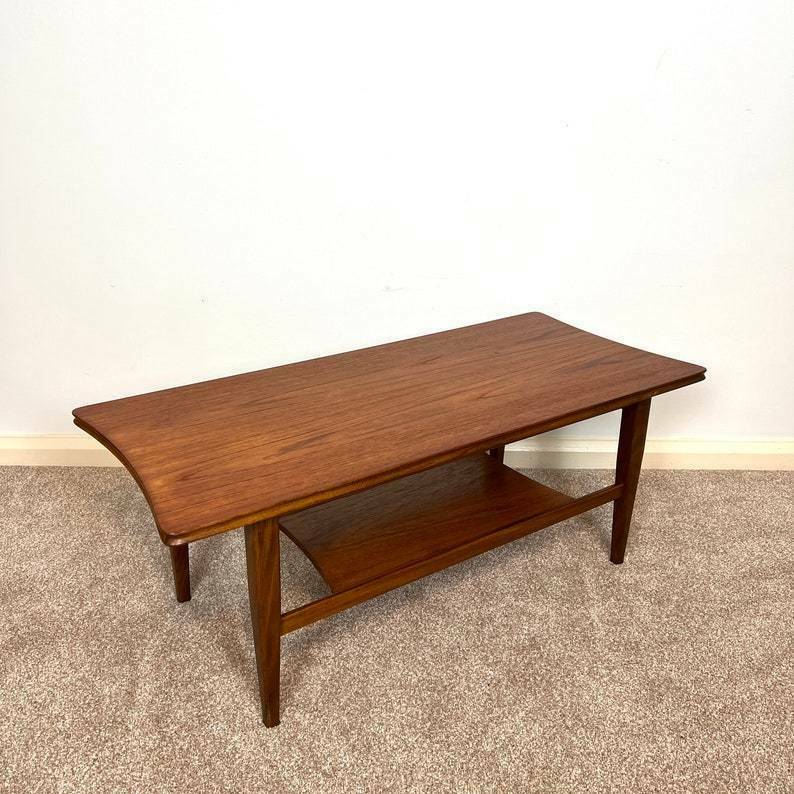Vintage Richard Hornby Teak Coffee Table, 1960s Mid Century Modern