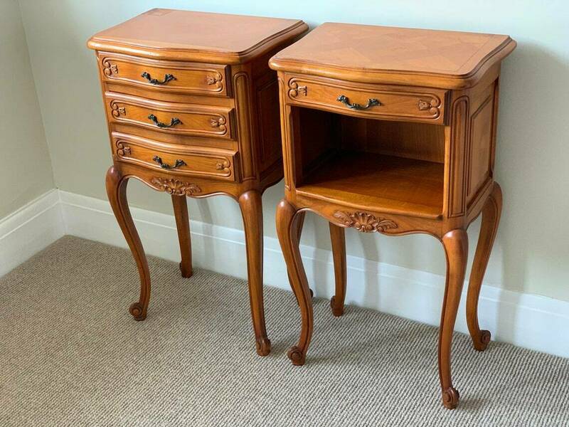 Pair Of Vintage French Bedside Tables Vinterior