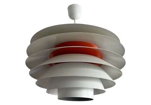 Pair Of Svend Middelboe "Verona" Pendant Light Produced By Nordisk Solar, 1960s