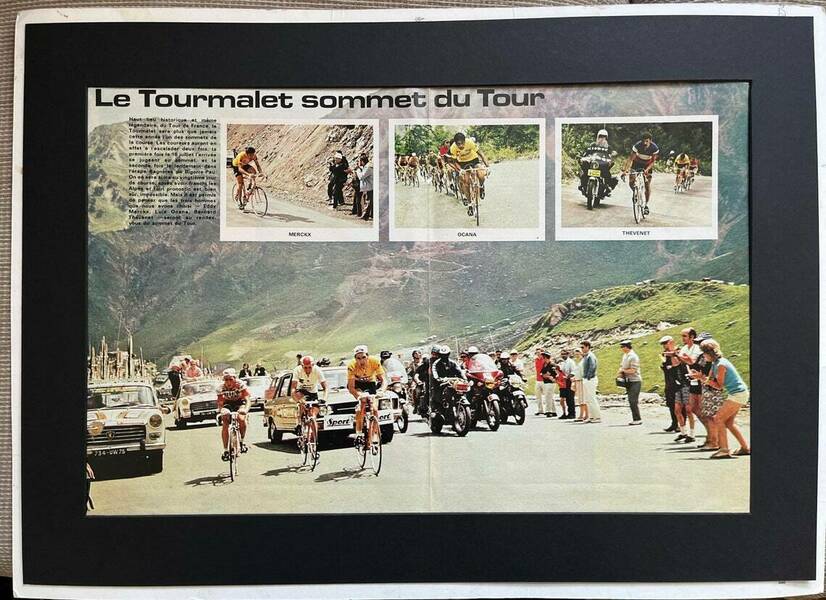 Décalcomanie Eddy Merckx & Bernard Thévenet - Tour De France 1976 - Miroir Du Cyclisme