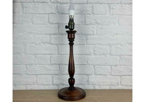 Antique Turned Wood Lamp Base