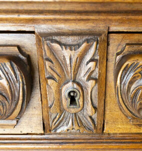 Baluster Console Or Serving Table Marble Top Louis XIII St, French ...